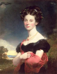 Fekete ruhás hölgy portréja, 1825